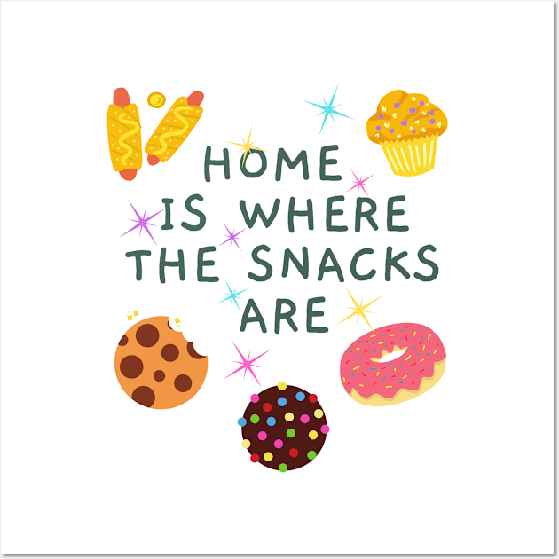 Home Is Where The Snacks Are Wall Art by euheincaio